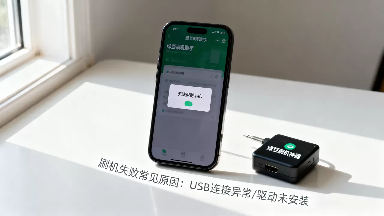 绿豆刷机神器刷机失败怎么办？绿豆刷机助手无法识别手机