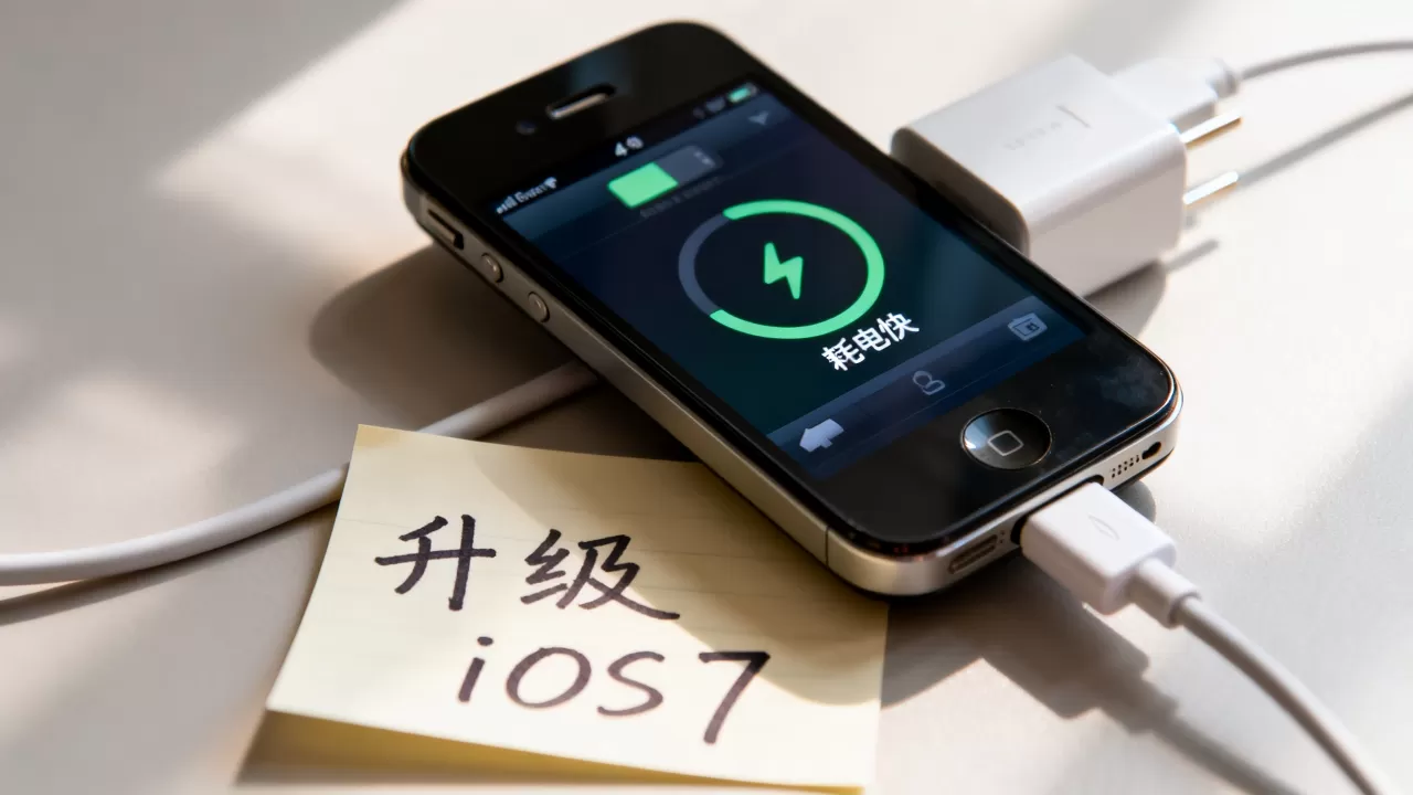 iphone4s升级ios7耗电快怎么办，ios7耗电严重