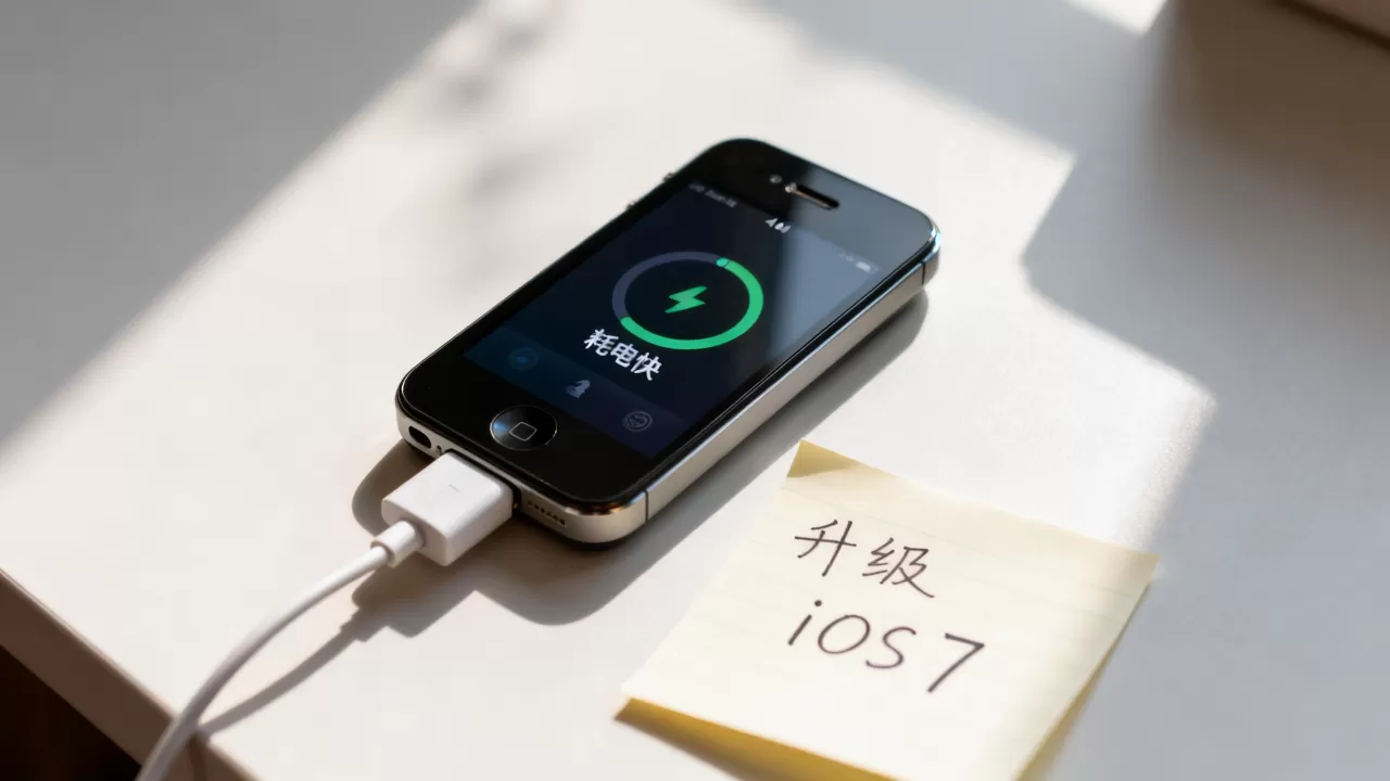 iphone4s升级ios7耗电快怎么办，ios7耗电严重