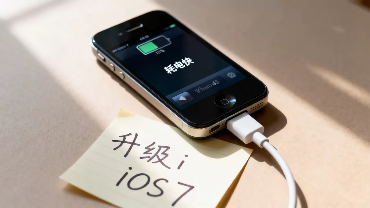 iphone4s升级ios7耗电快怎么办，ios7耗电严重