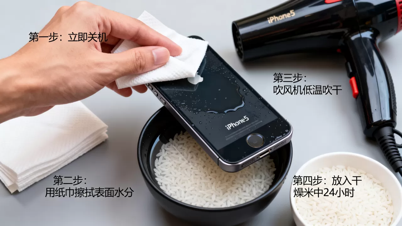 iphone5进水了怎么办,手机进水紧急处理办法 iphone5进水了怎么办,手机进水紧急处理办法