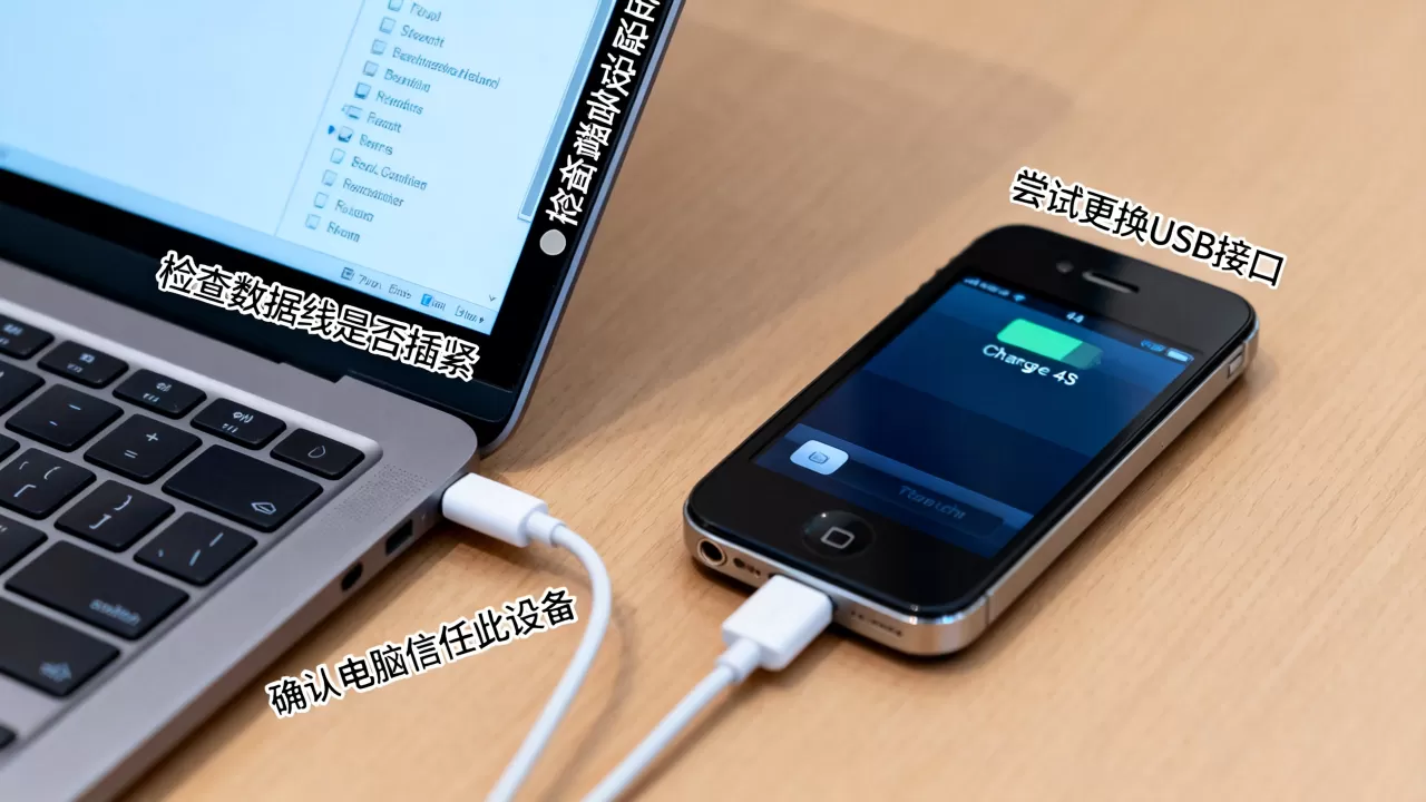 iphone4s连接电脑软件,iphone4s连接电脑后没反应怎么办 iphone4s连接电脑软件,iphone4s连接电脑后没反应怎么办