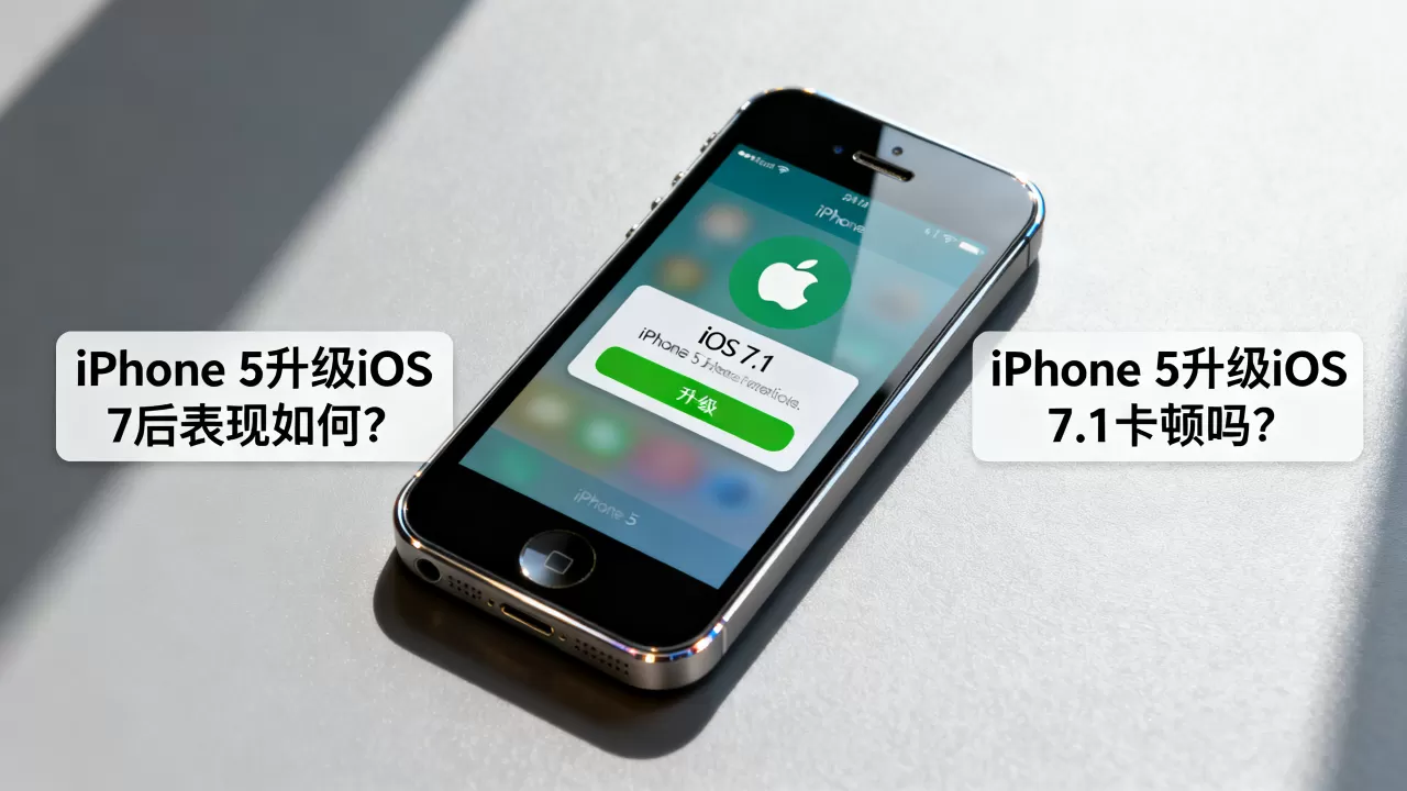 iphone5升级ios7.1卡顿吗，iphone5升级ios7