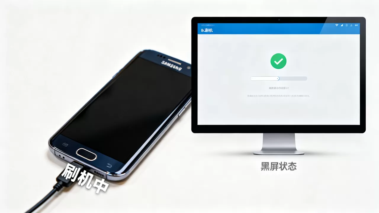 三星s7刷机黑屏怎么办，三星s7刷机