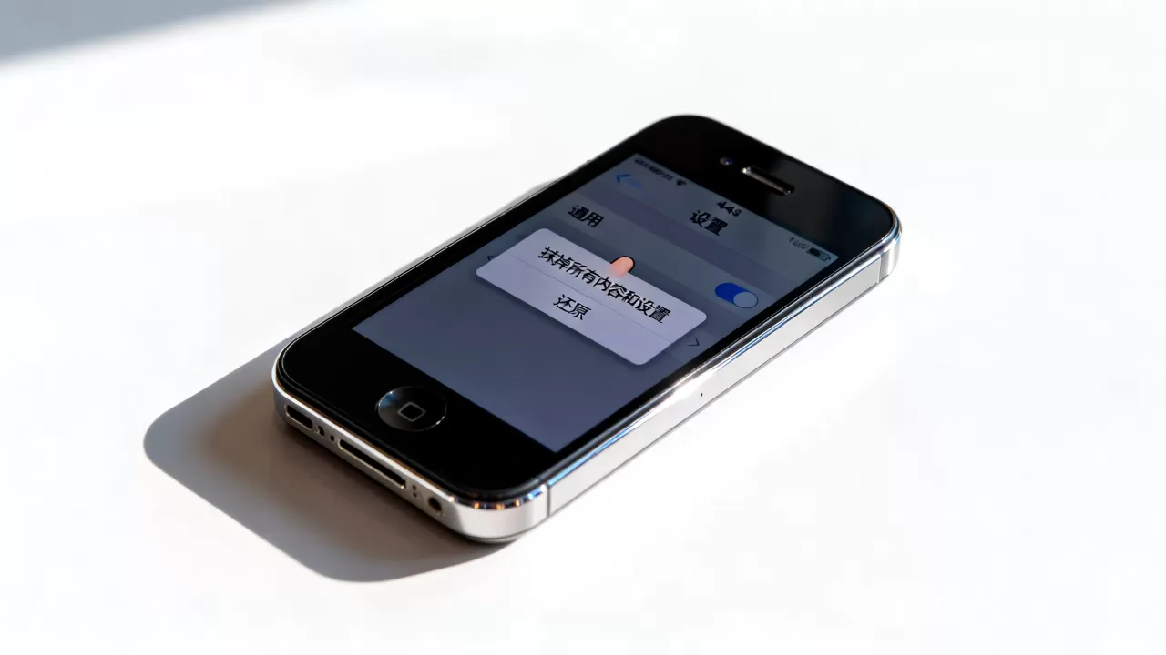 iphone4s还原出厂设置怎么操作，iphone4s恢复出厂设置