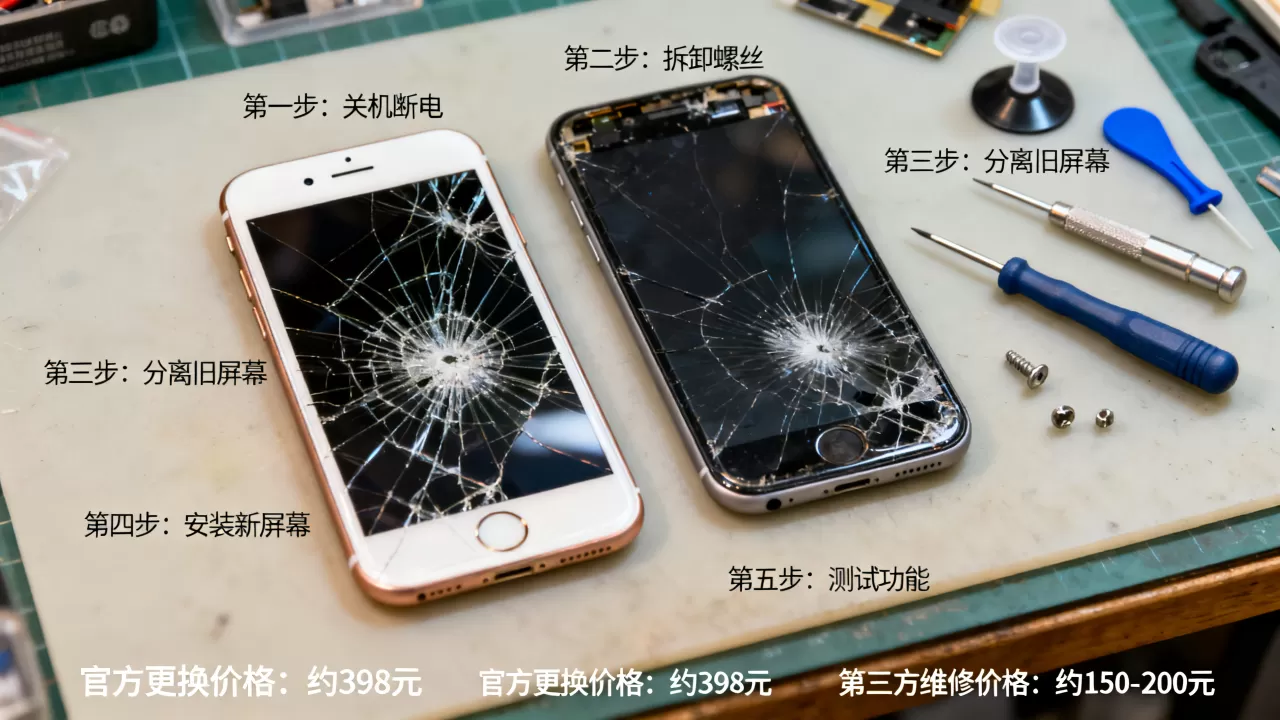 iPhone6屏幕碎了怎么换？iPhone6换屏幕多少钱