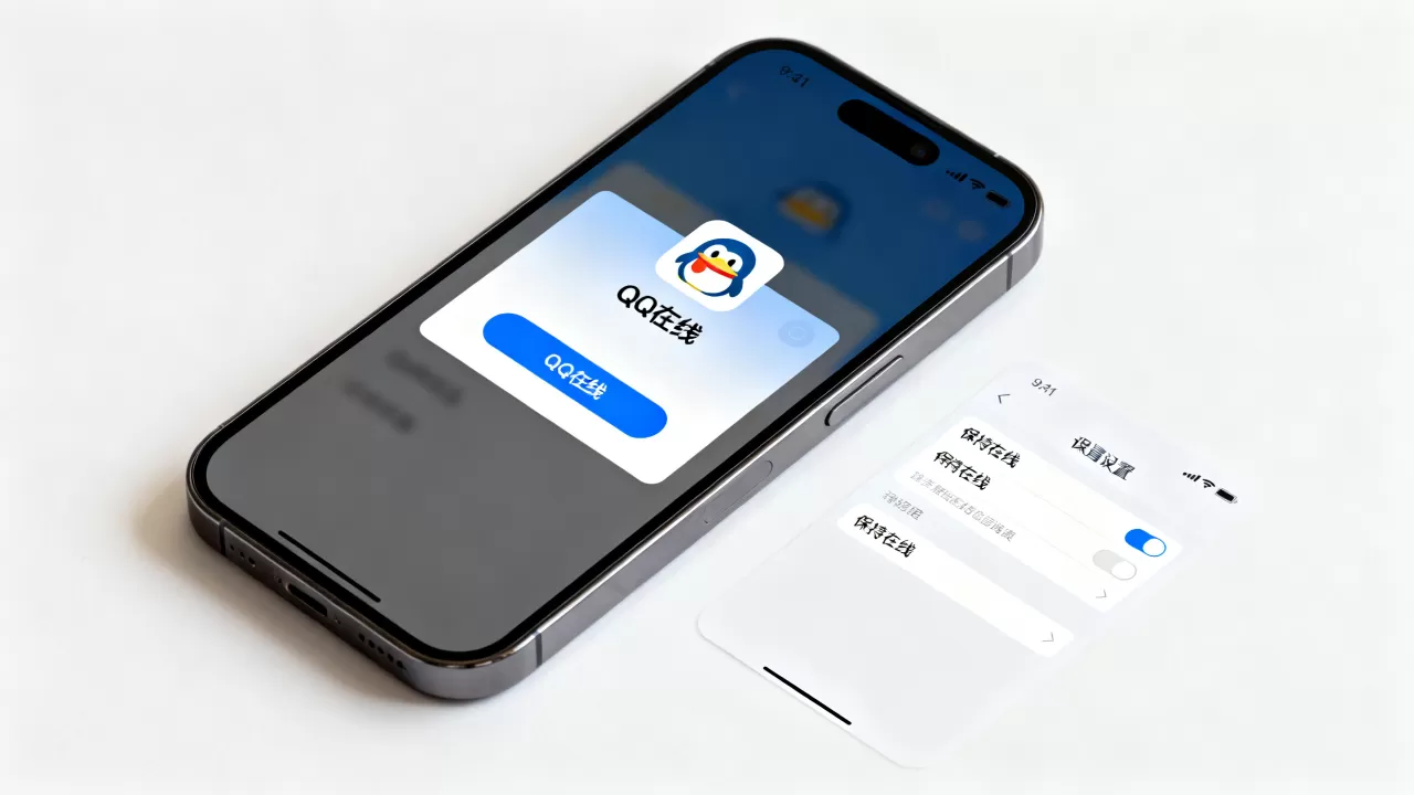 iPhone QQ一直在线怎么设置，iPhone QQ保持在线