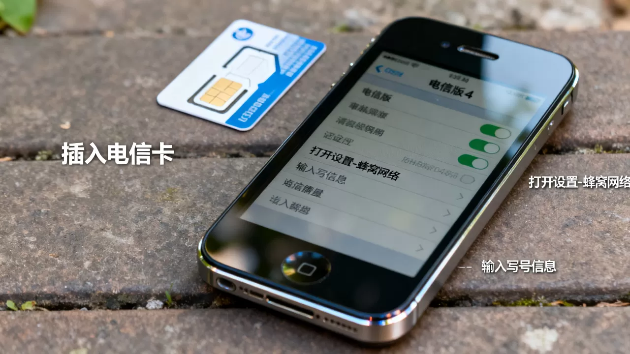 电信iphone4怎么写号，iphone4电信卡怎么激活
