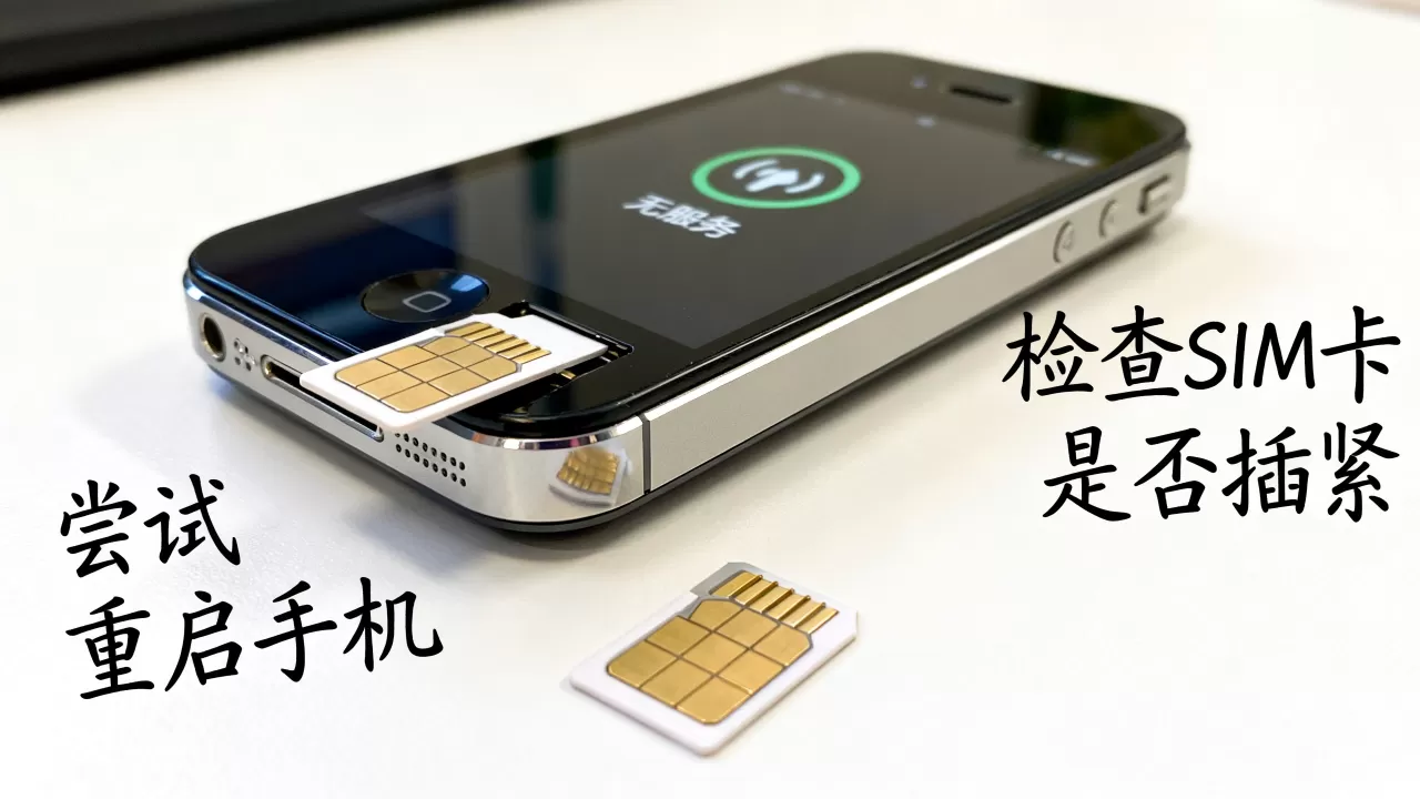 iphone4s插卡无服务怎么办，iphone4s无信号故障排查