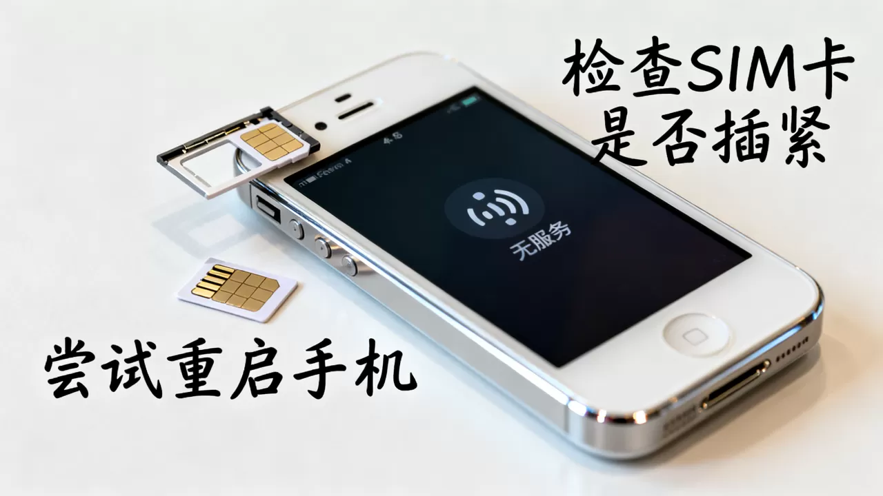 iphone4s插卡无服务怎么办，iphone4s无信号故障排查