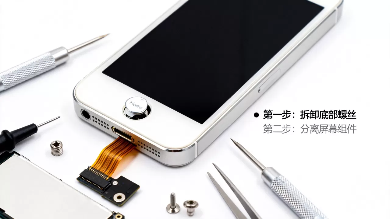 iphone5s home键排线坏了怎么修？iPhone5s home键排线
