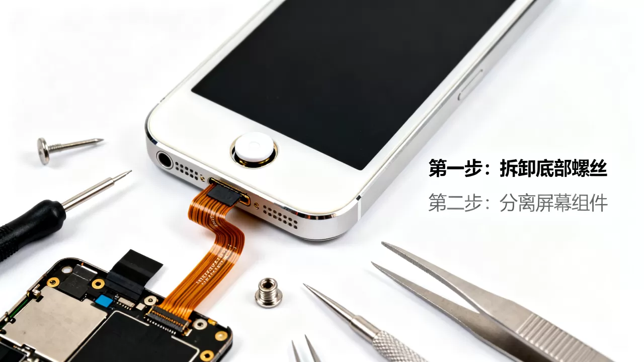 iphone5s home键排线坏了怎么修？iPhone5s home键排线