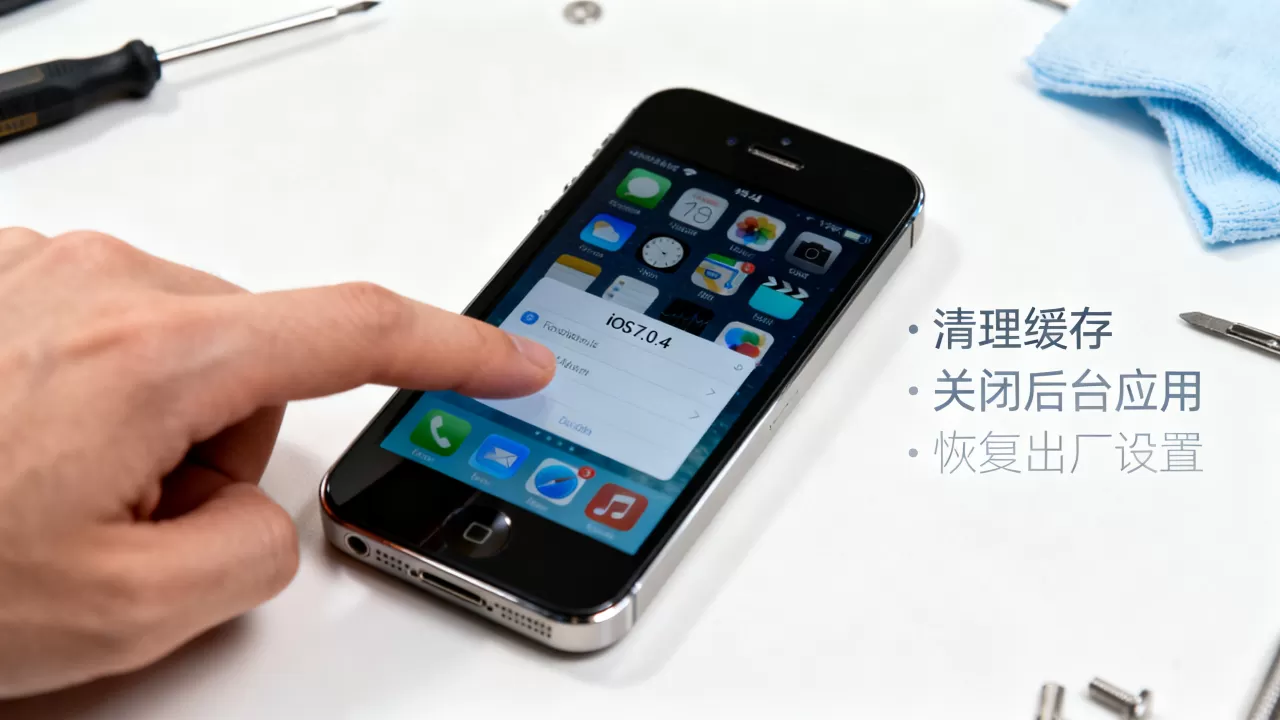 iphone4 7.0.4升级后变卡怎么办，iphone4 7.0.4升级