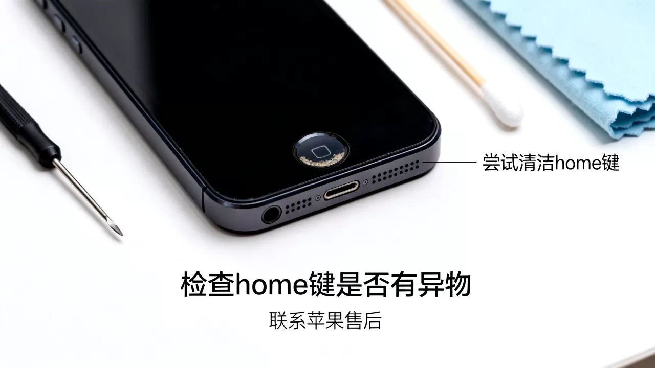 黑色iphone5s的home键失灵，iphone5s home键坏了怎么修