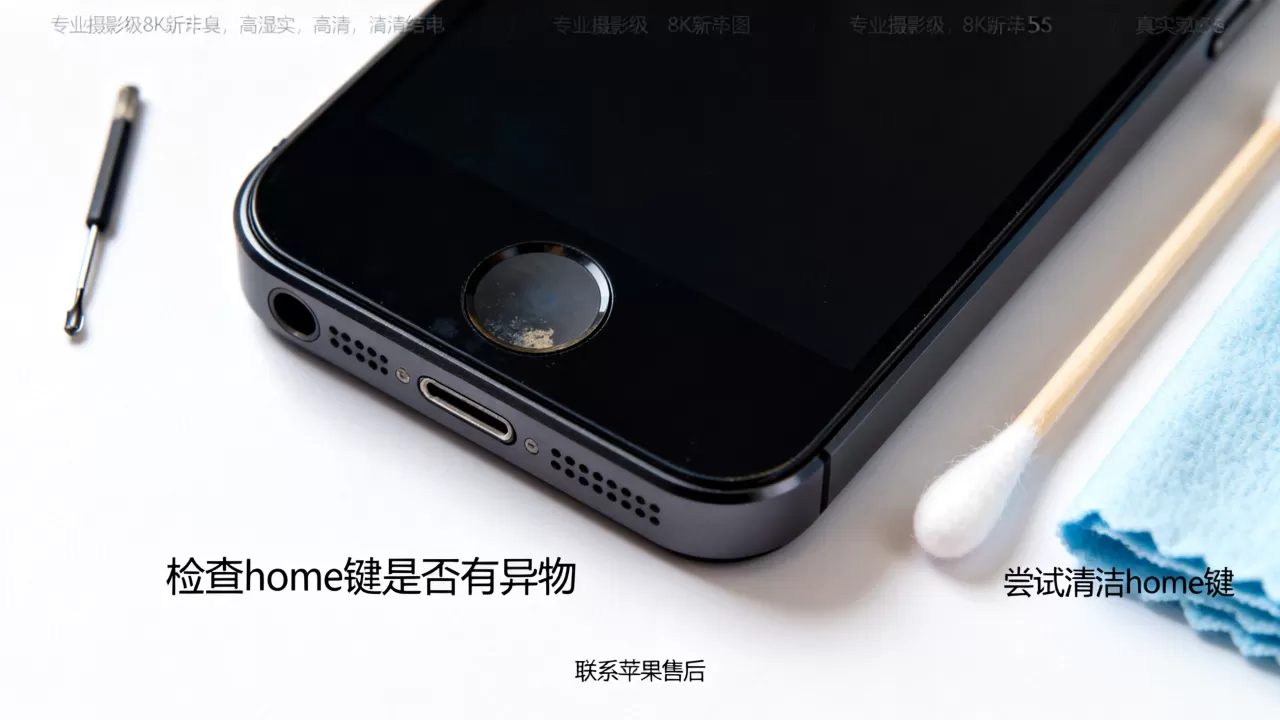 黑色iphone5s的home键失灵，iphone5s home键坏了怎么修