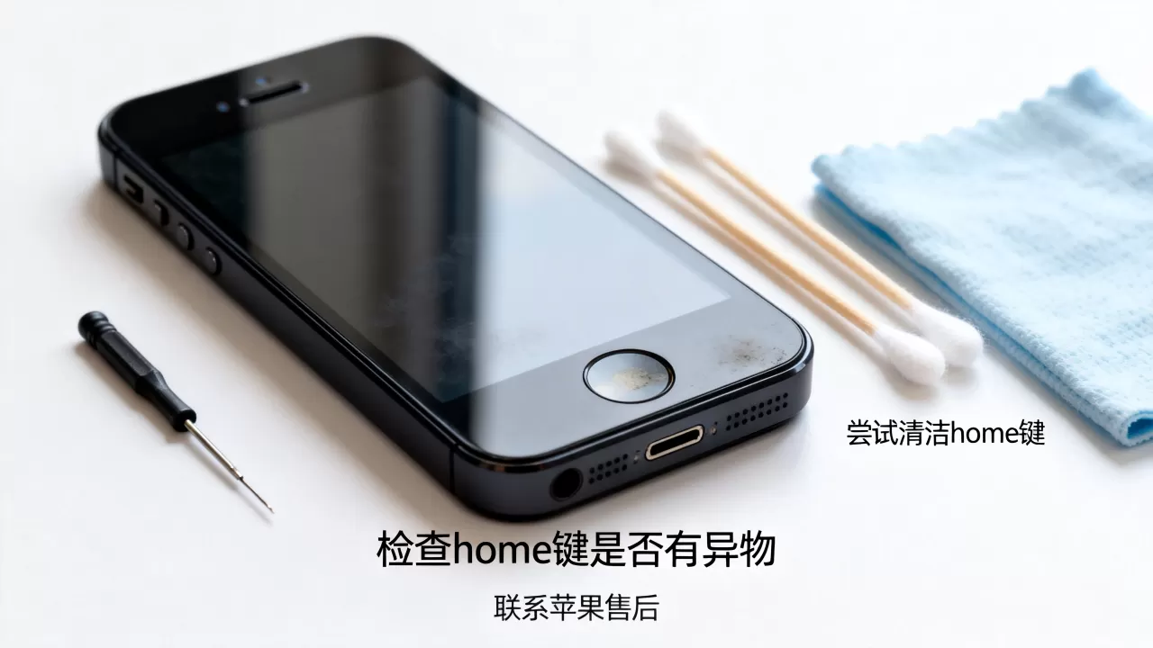 黑色iphone5s的home键失灵，iphone5s home键坏了怎么修