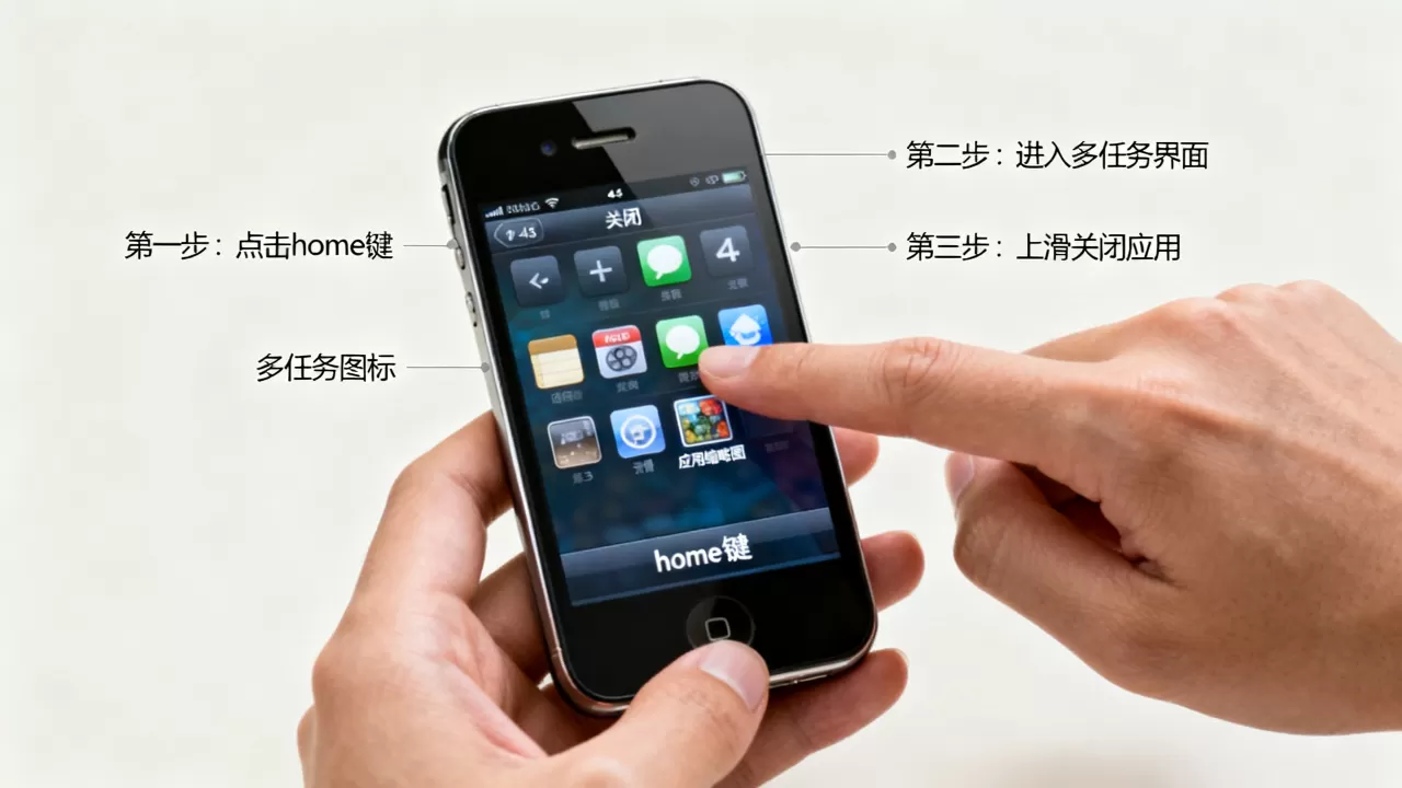 iphone4s怎么关闭后台,iphone4s如何彻底关闭后台应用 iphone4s怎么关闭后台,iphone4s如何彻底关闭后台应用