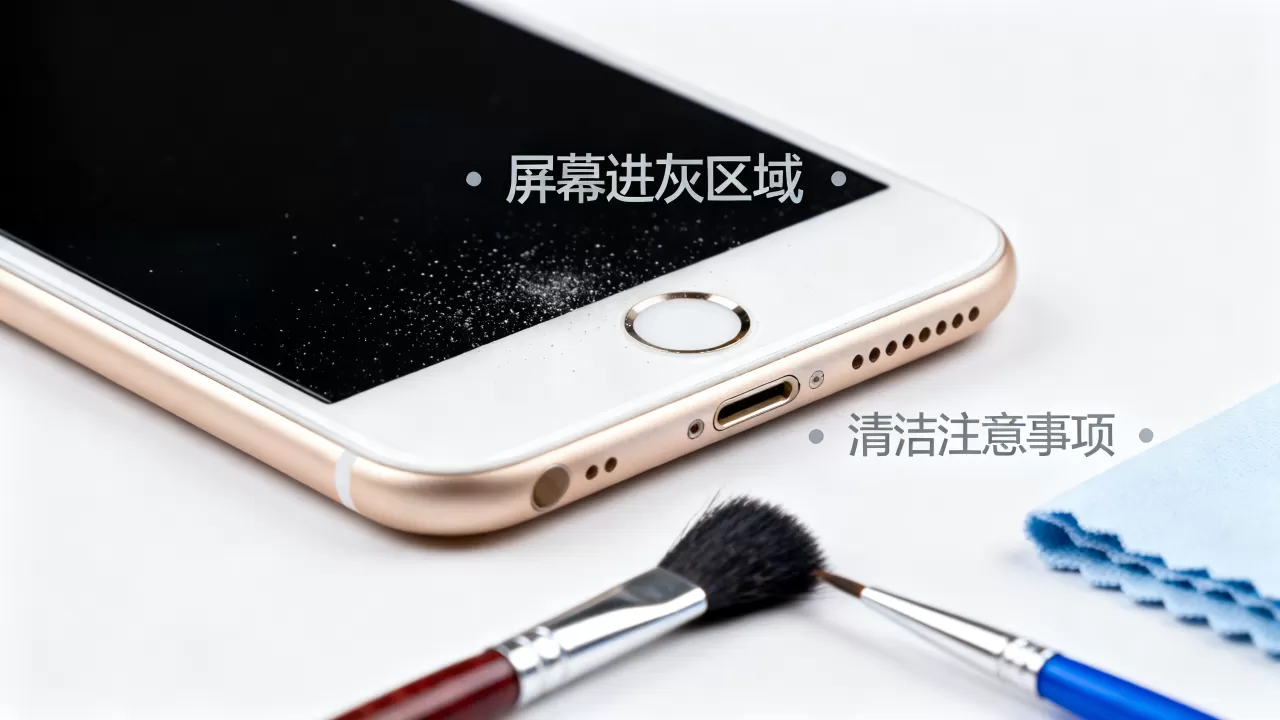 iphone6s plus 进灰怎么办，手机屏幕进灰