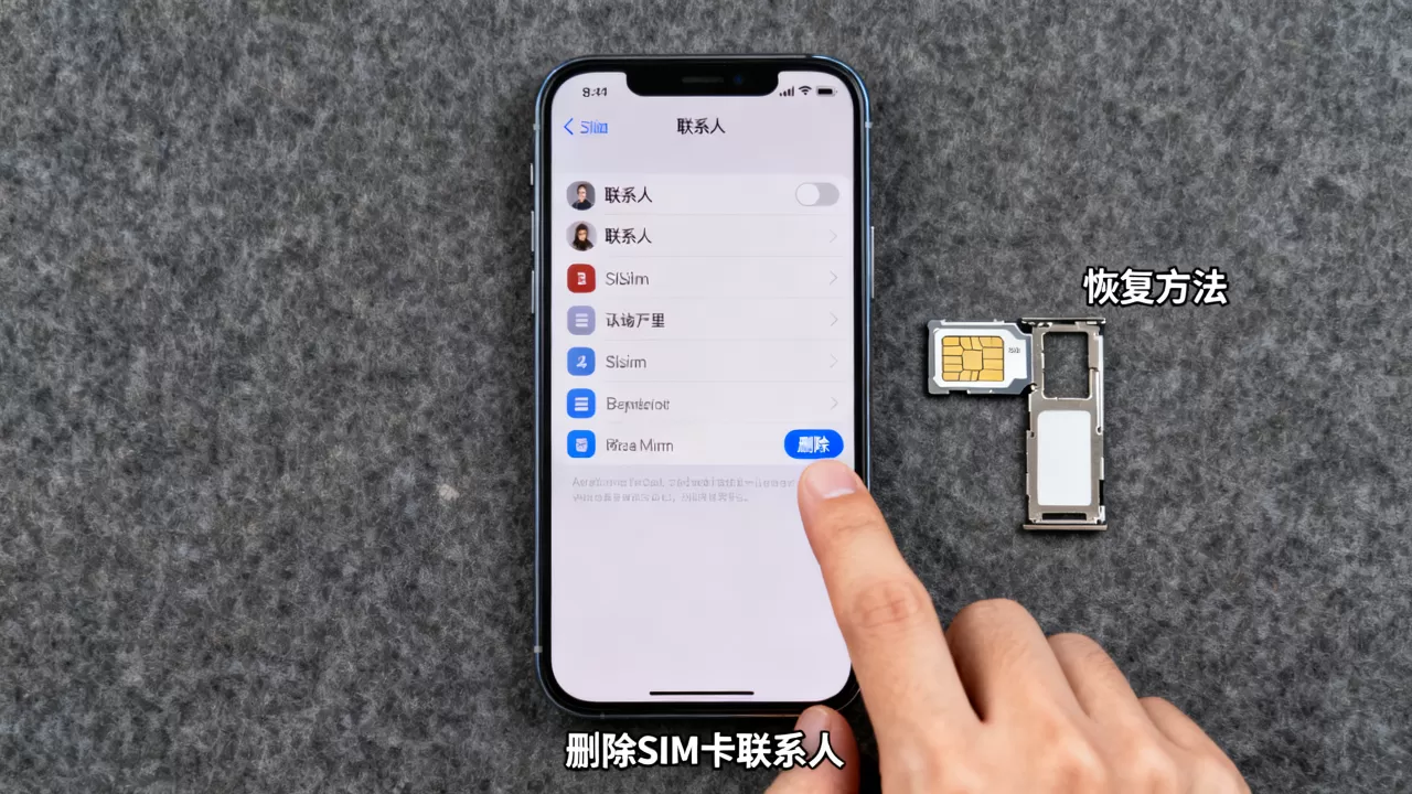 iphone删除sim卡联系人后还能恢复吗，iphone删除sim卡联系人