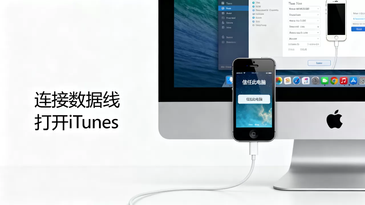 iphone5s与电脑同步怎么操作，iphone5s连接电脑没反应