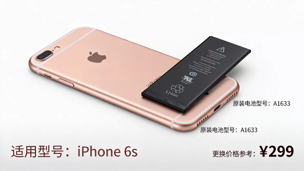 iphone6s用什么电池，iphone6s更换原装电池多少钱