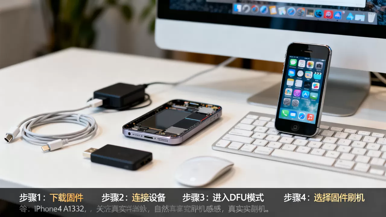 iPhone4 A1332固件怎么刷，iPhone4 A1332刷机教程