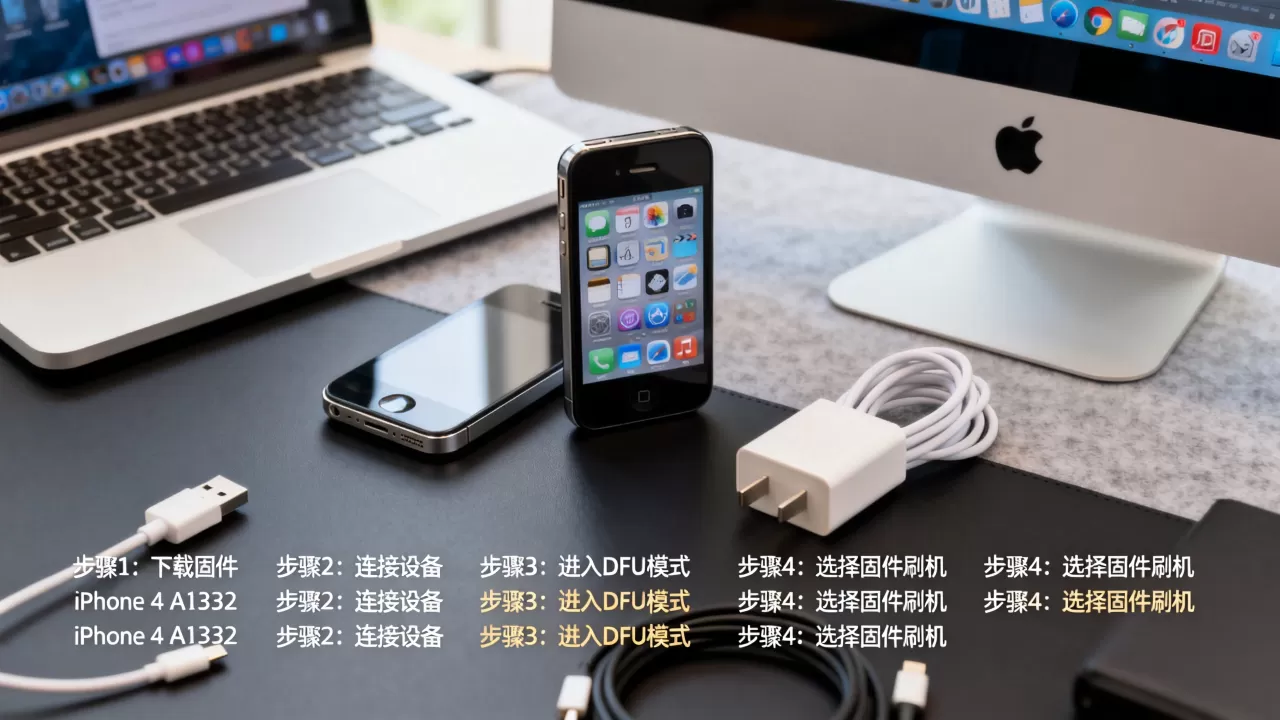 iPhone4 A1332固件怎么刷，iPhone4 A1332刷机教程
