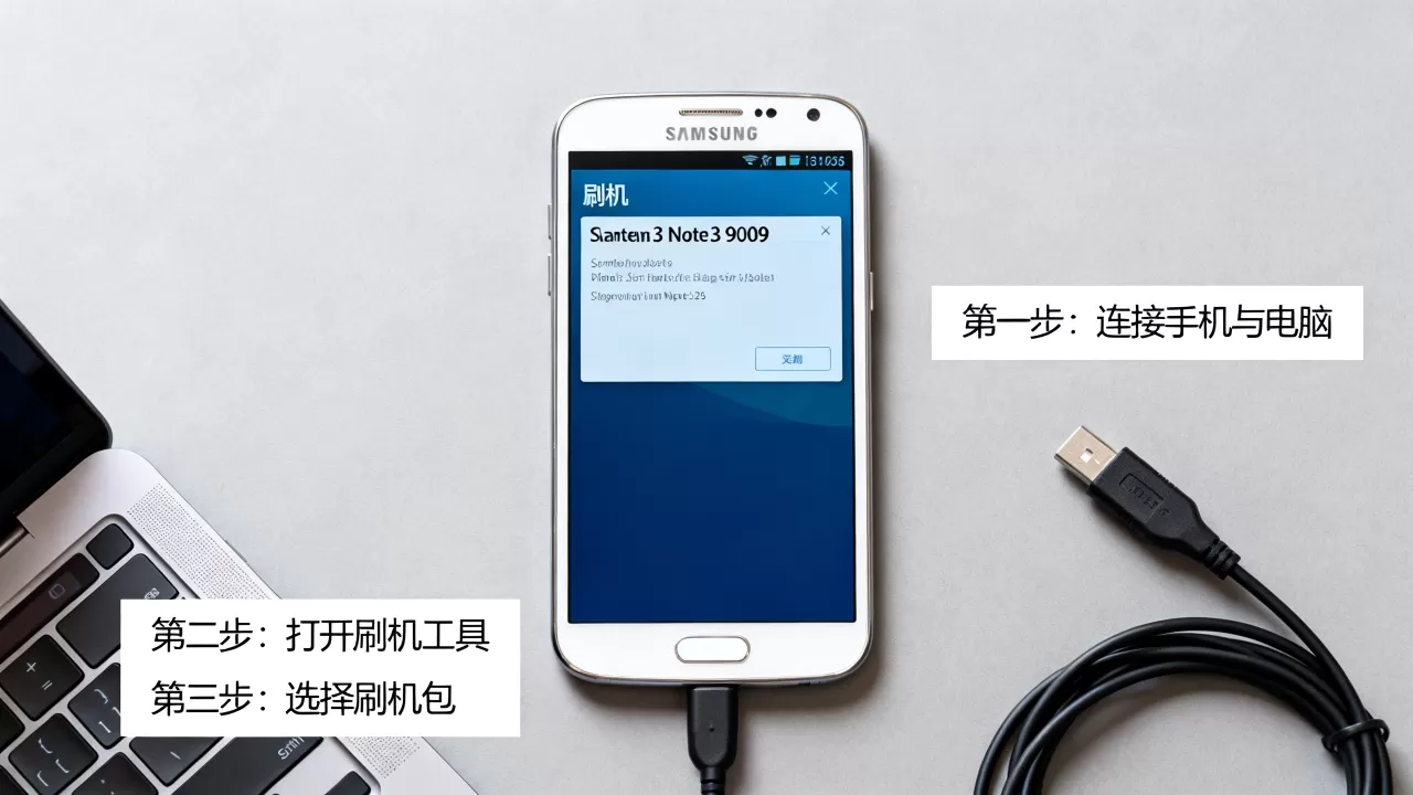 三星note3 9009怎么刷机，三星note3 9009刷机教程