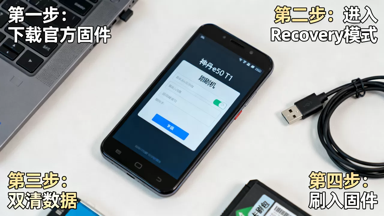 神舟e50 t1刷机教程，神舟e50 t1刷机变砖怎么解决