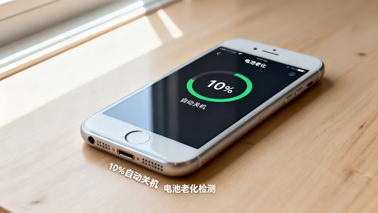 iphone6 10%自动关机怎么办，iphone6电池老化