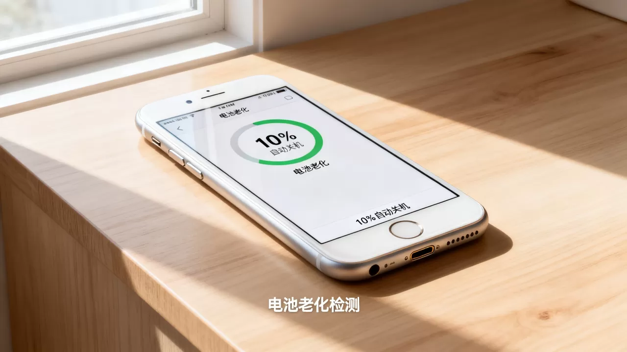 iphone6 10%自动关机怎么办，iphone6电池老化