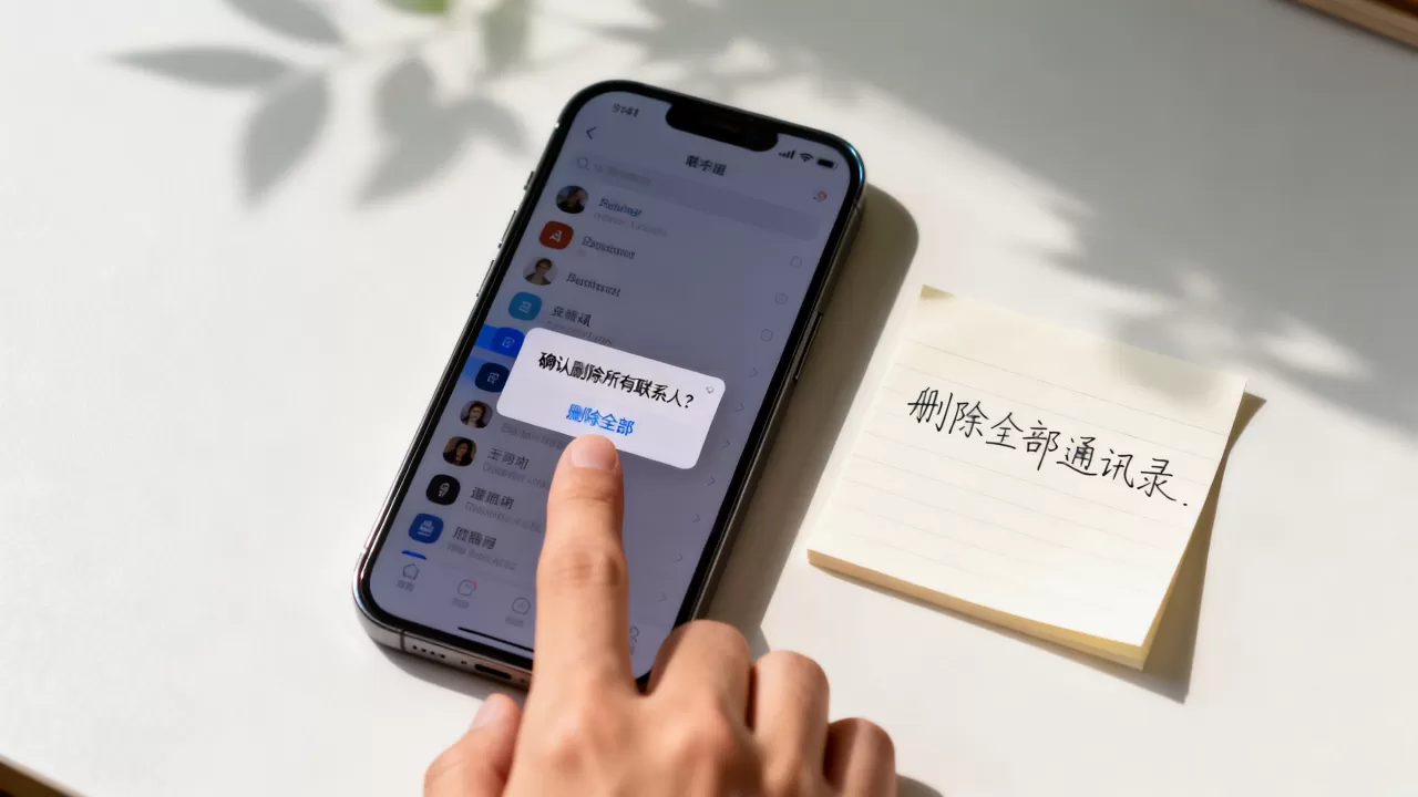 iphone如何删除全部通讯录,苹果手机一键清空联系人方法 iphone如何删除全部通讯录,苹果手机一键清空联系人方法