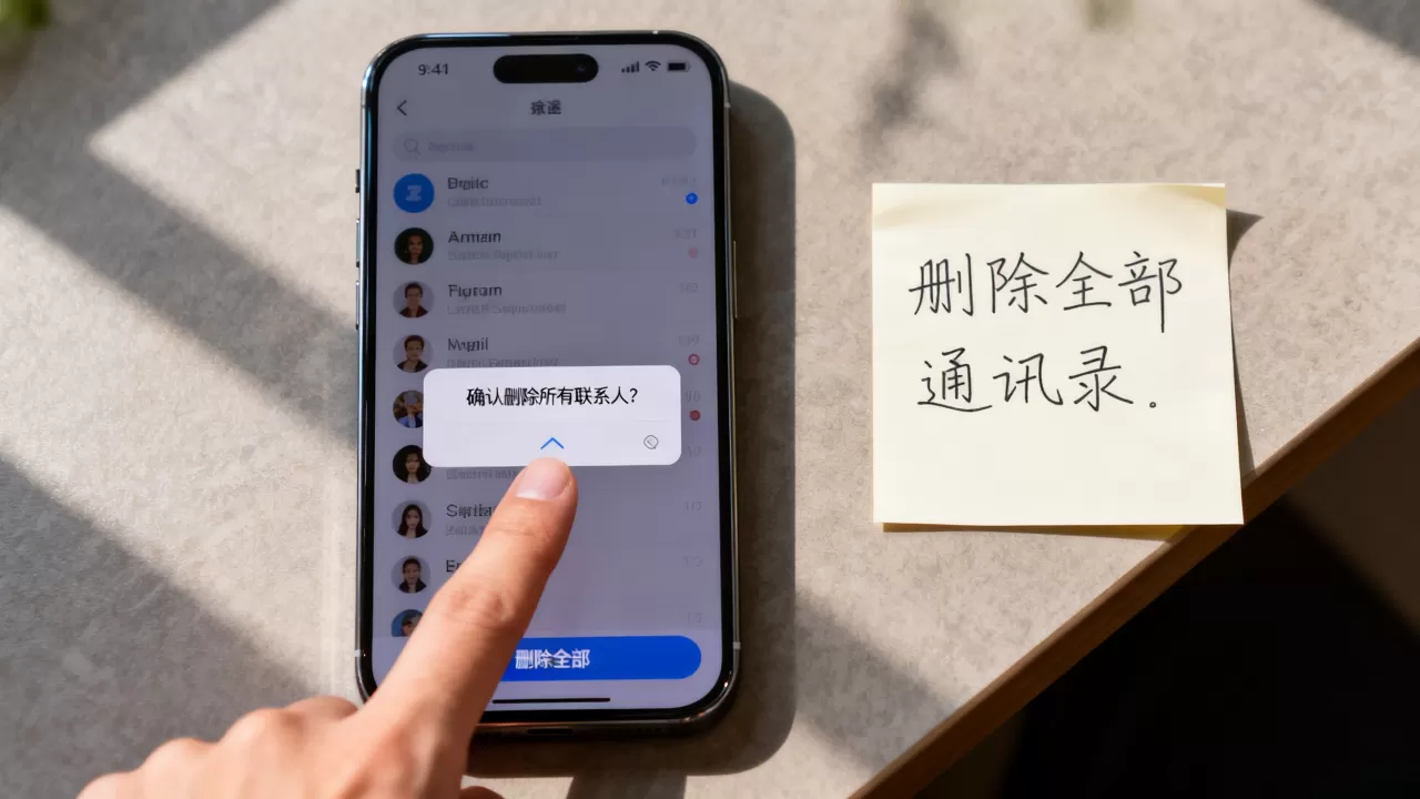 iphone如何删除全部通讯录,苹果手机一键清空联系人方法 iphone如何删除全部通讯录,苹果手机一键清空联系人方法