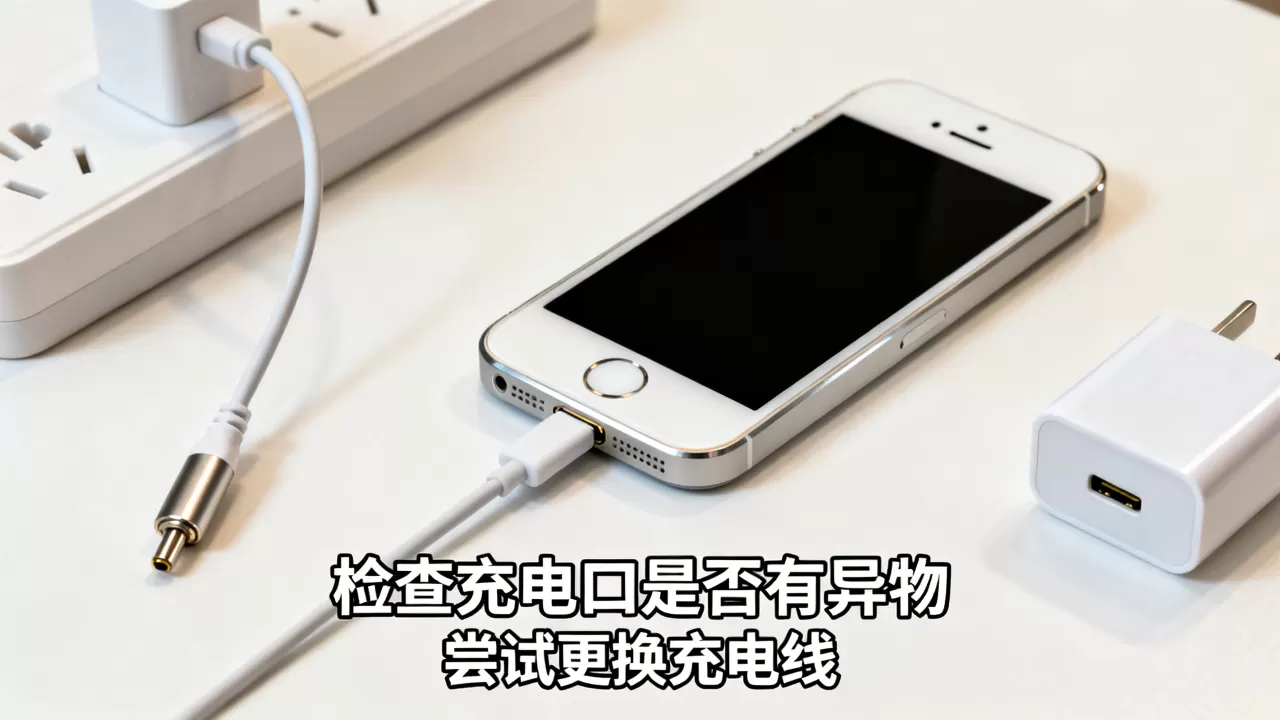 iphone5s不显示充电怎么办，iphone5s充电没反应