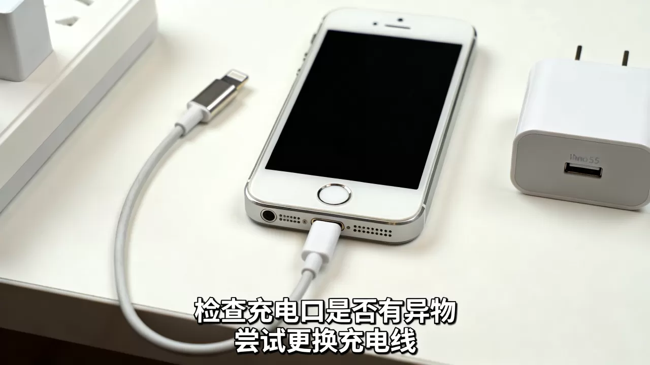 iphone5s不显示充电怎么办，iphone5s充电没反应