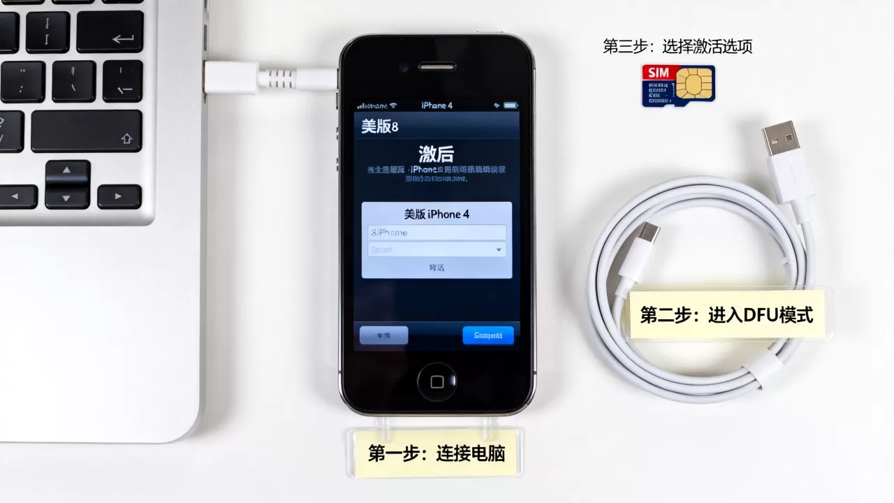 美版iphone4刷机后激活不了怎么办，iphone4刷机教程