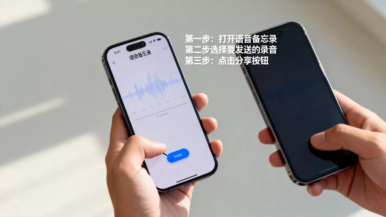 iphone怎么发语音备忘录，iphone语音备忘录怎么发送