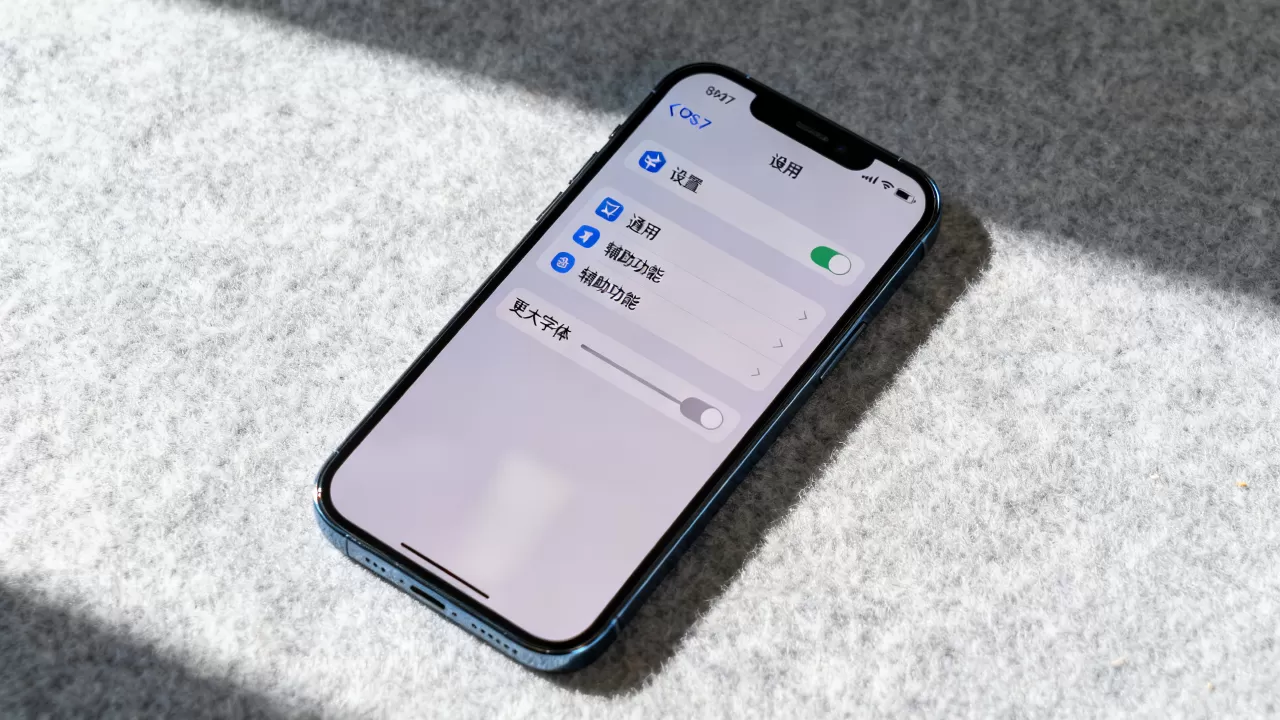 iphone ios7字体怎么改，ios7系统字体设置教程