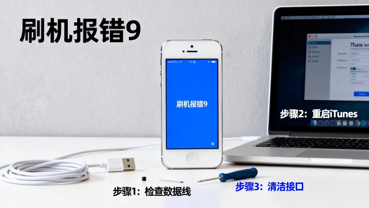 5s蓝屏刷机报错9怎么办？5s刷机报错9解决方法