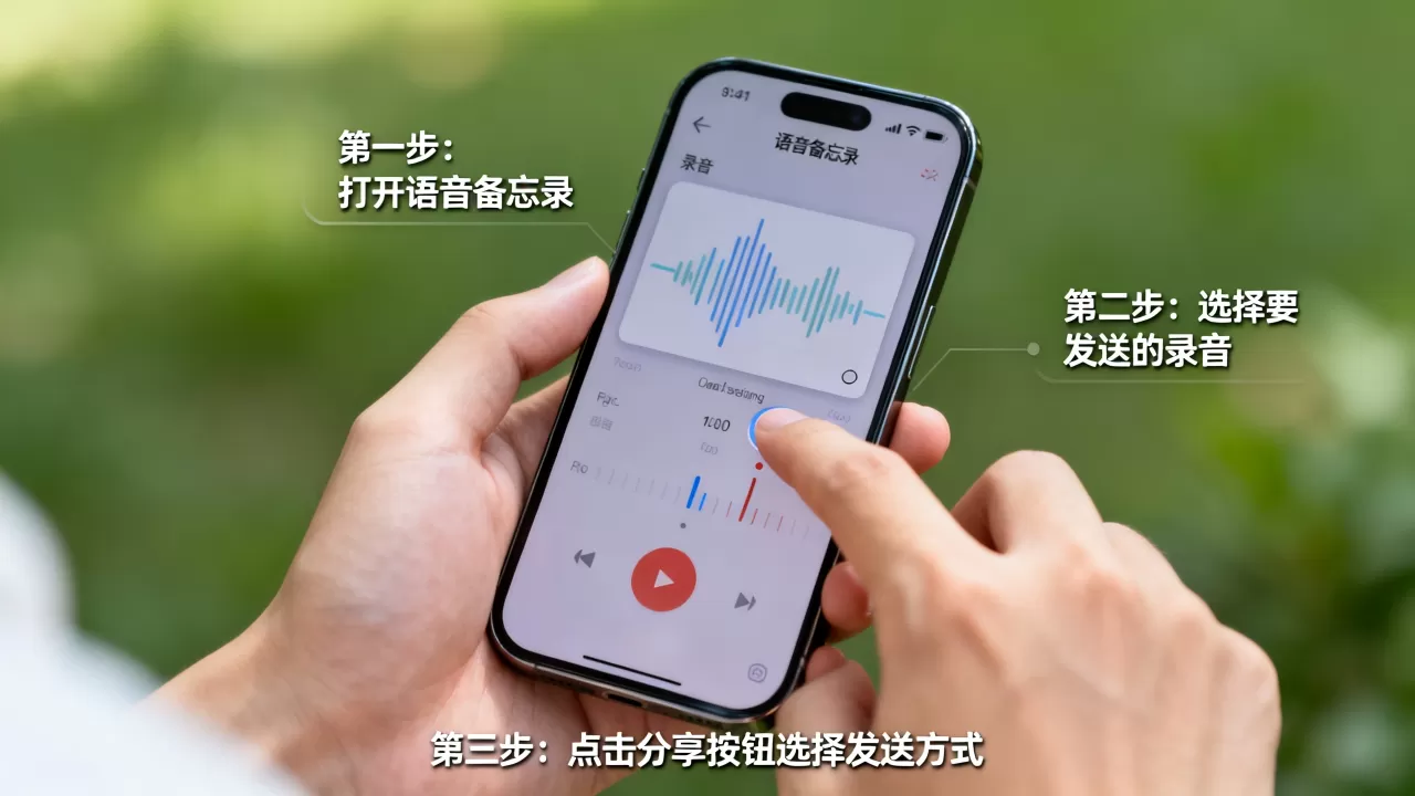 iphone语音备忘录怎么发，iphone语音备忘录发送方法