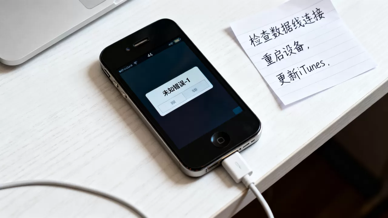 iphone4s未知错误-1怎么解决，iphone4s未知错误-1