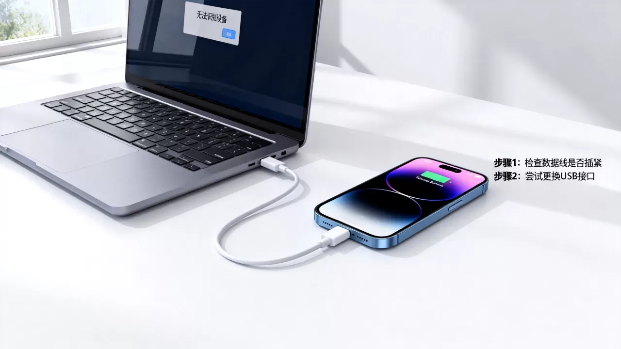 iphone在电脑上不能充电怎么办？电脑无法识别iphone充电