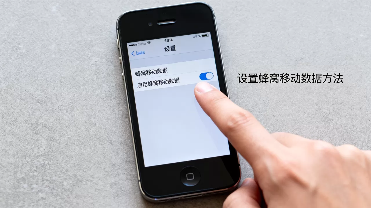 iphone4怎么设置网络，iphone4设置蜂窝移动数据方法