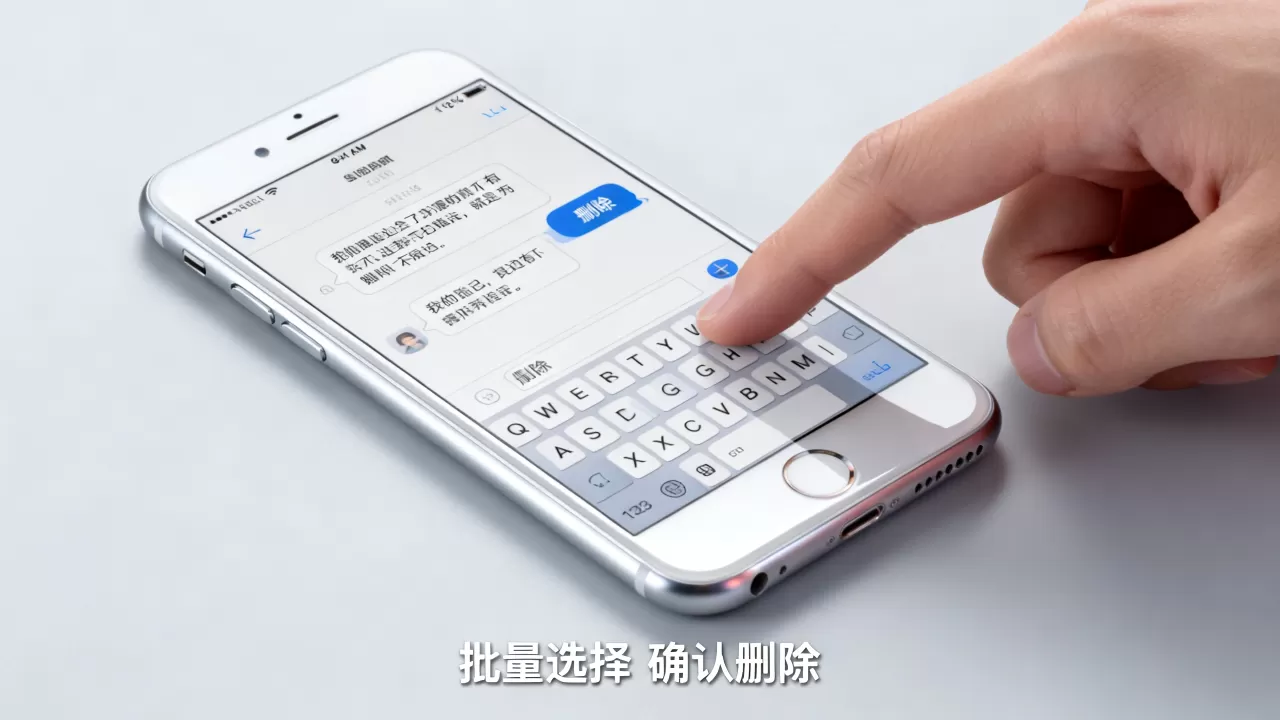 iphone6怎么批量删除短信，iphone6批量删除短信