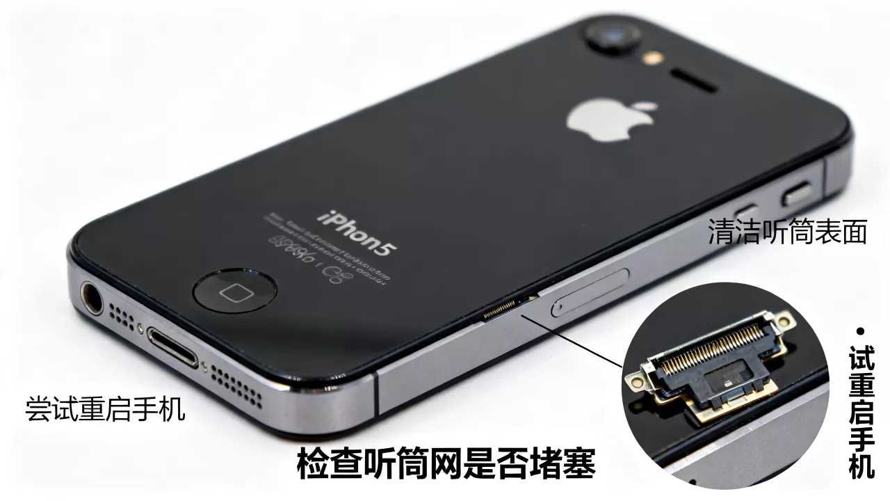 iphone5听筒声音小怎么办，iphone5听筒