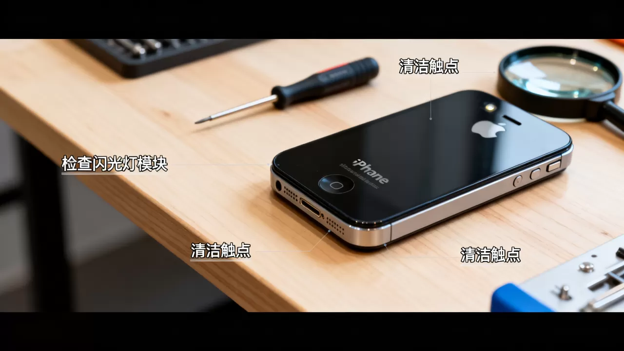 iphone4闪光灯不亮怎么办，iphone4闪光灯故障维修