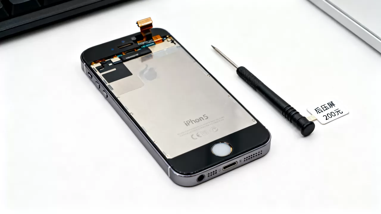 iphone5后压屏，iphone5后压屏多少钱