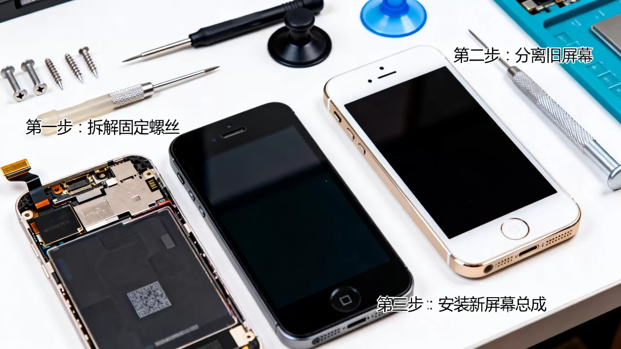 iphone5显示器坏了怎么修?iphone5屏幕总成更换 iphone5显示器坏了怎么修?iphone5屏幕总成更换