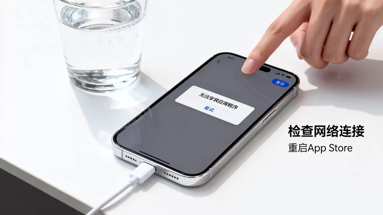 iPhone无法安装应用程序怎么办，iPhone应用商店下载失败解决方法