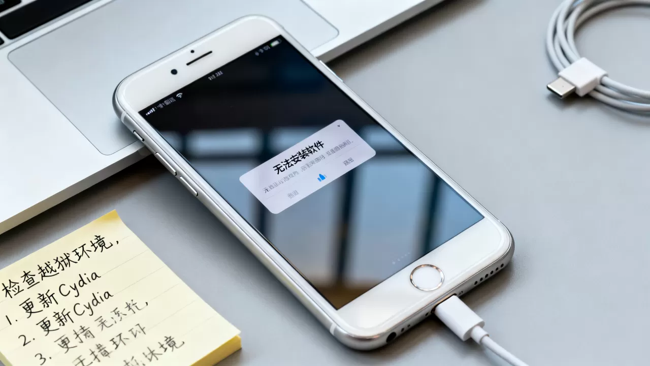 iphone越狱后无法安装软件怎么办，iphone越狱